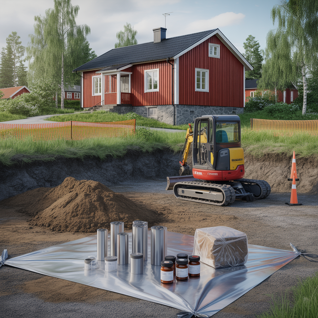 schakt i fororenad mark provtagning tillstand och kostnad